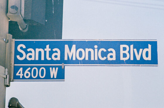 SANTA-MONICA street sign
